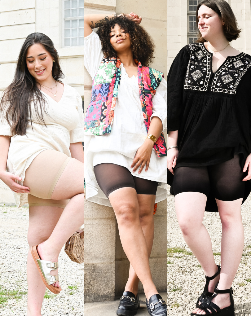 shorty noir et beige