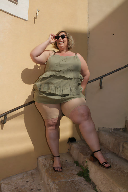 shorty cygnes semi-transparent