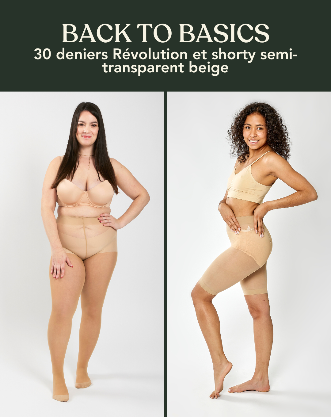 Coffret BACK TO BASICS : 30 deniers Révolution noir et shorty semi-transparent