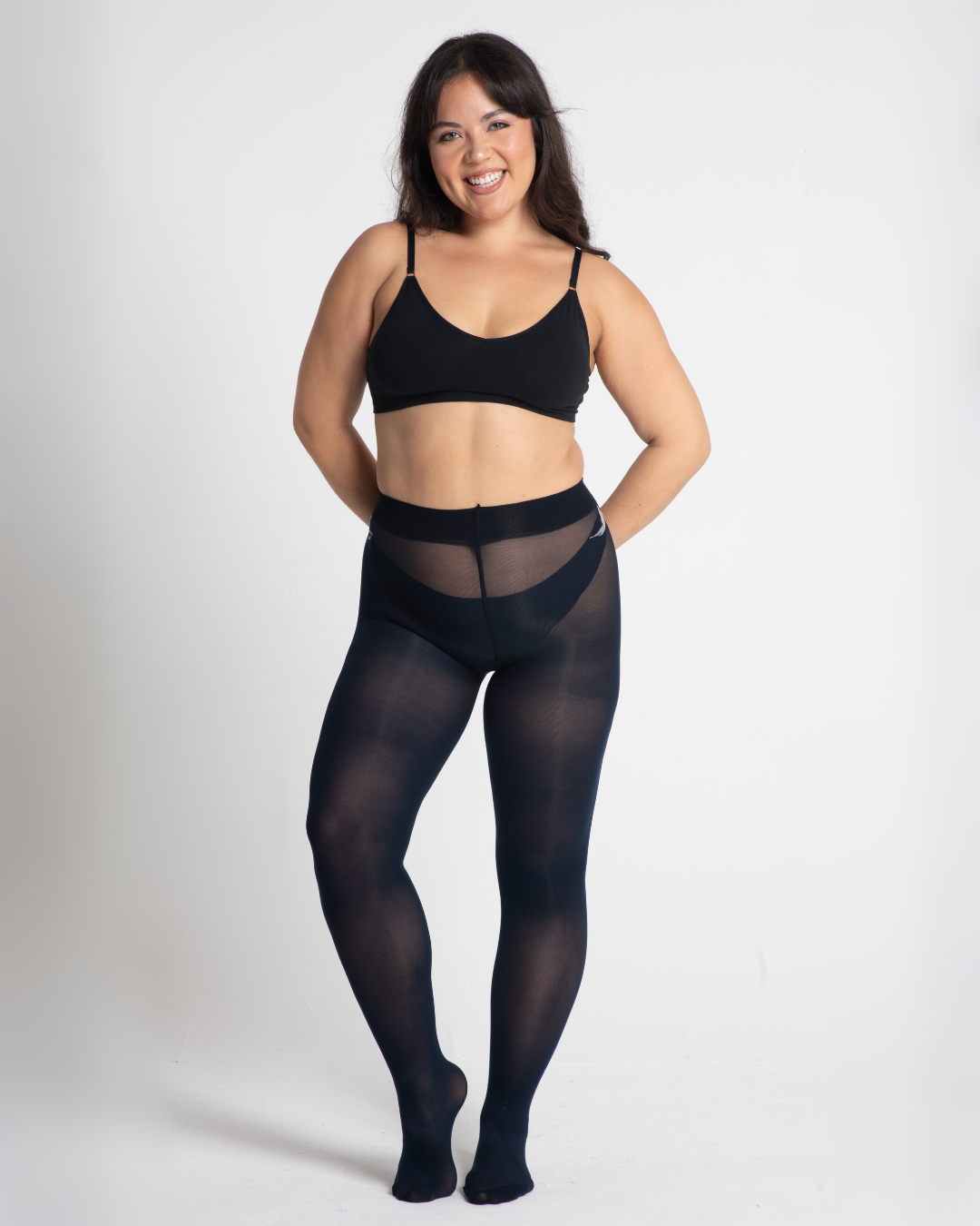 Coffret ÉLÉGANCE : duo 40 deniers noir et bleu