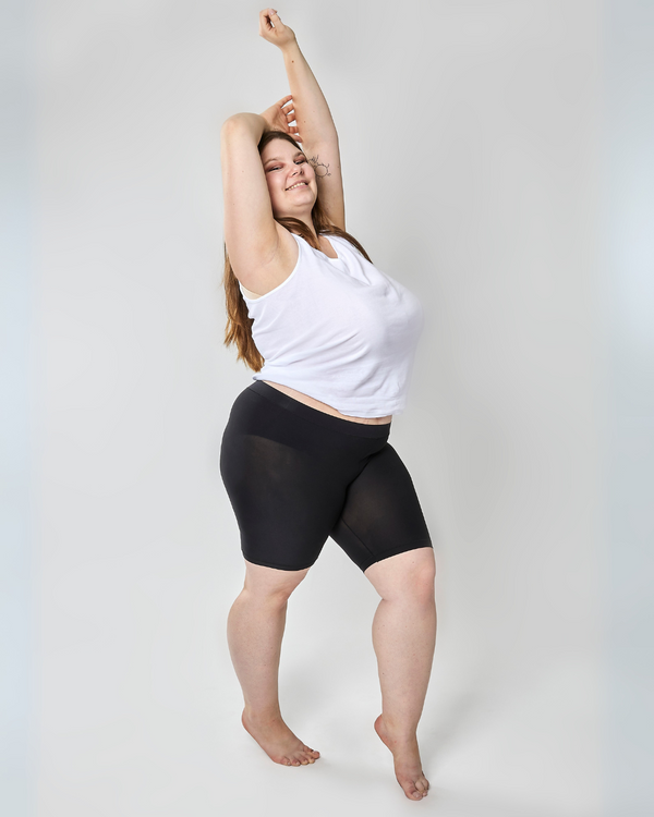 Halbtransparente Radlerhose