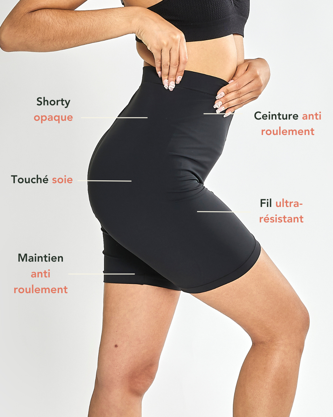 Shorty cycliste opaque