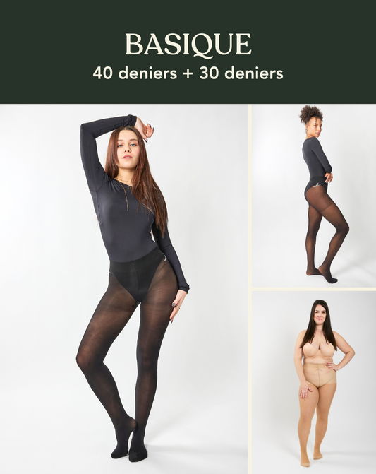 Coffret BASIQUE : duo 40 deniers et 30 deniers