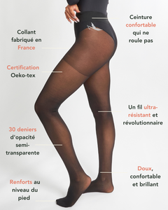 Collant 30 deniers Révolution ultra-résistant