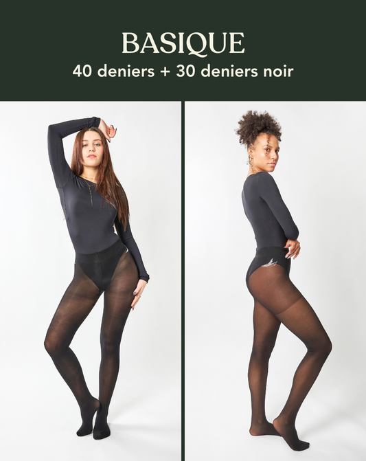 Coffret BASIQUE : duo 40 deniers et 30 deniers