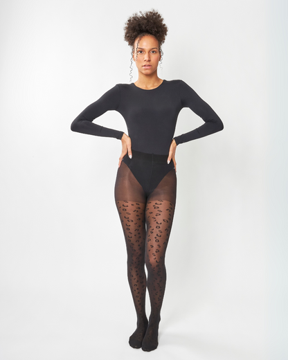 Collants 30 deniers Révolution à motifs