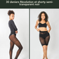 BACK TO BASICS Geschenkset: 30 Denier Revolution Shorty in Schwarz und halbtransparent