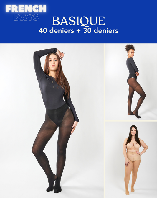 Coffret BASIQUE : duo 40 deniers et 30 deniers