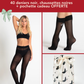 Coffret NOËL DOUILLET : 40 deniers noir + chaussettes noires (pochette offerte)