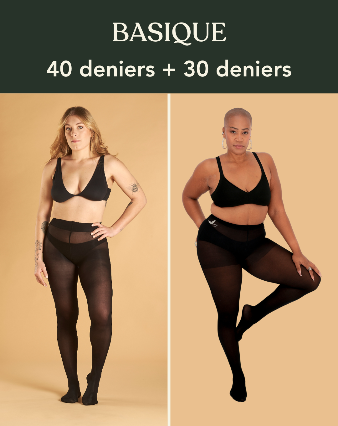 Collants Ultra-résistants Cygnes 40 deniers