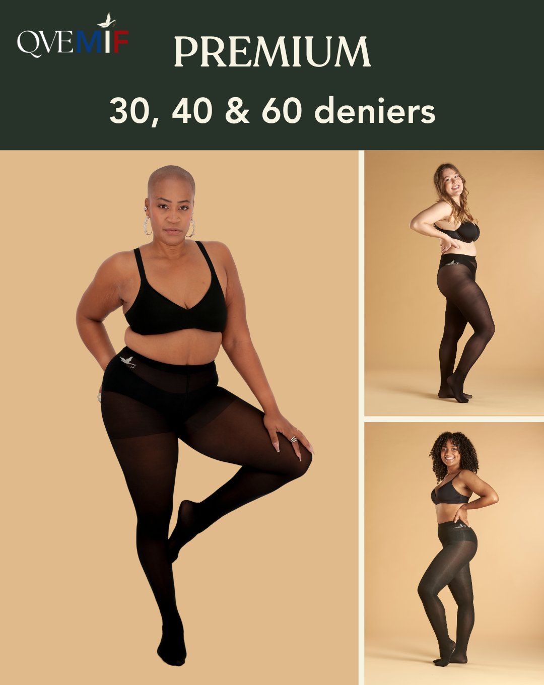 Collants Ultra-résistants Cygnes 40 deniers
