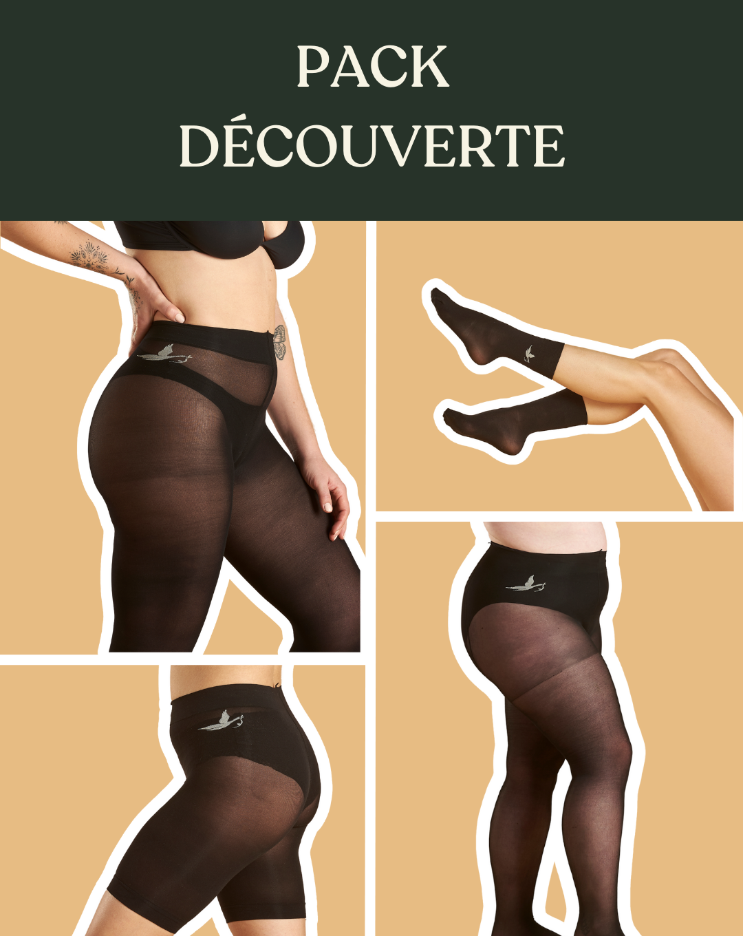 Collants Ultra-résistants Cygnes 40 deniers