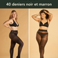 Coffret MOCHA : duo 40 deniers noir et marron