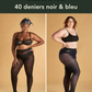 Coffret ÉLÉGANCE : duo 40 deniers noir et bleu